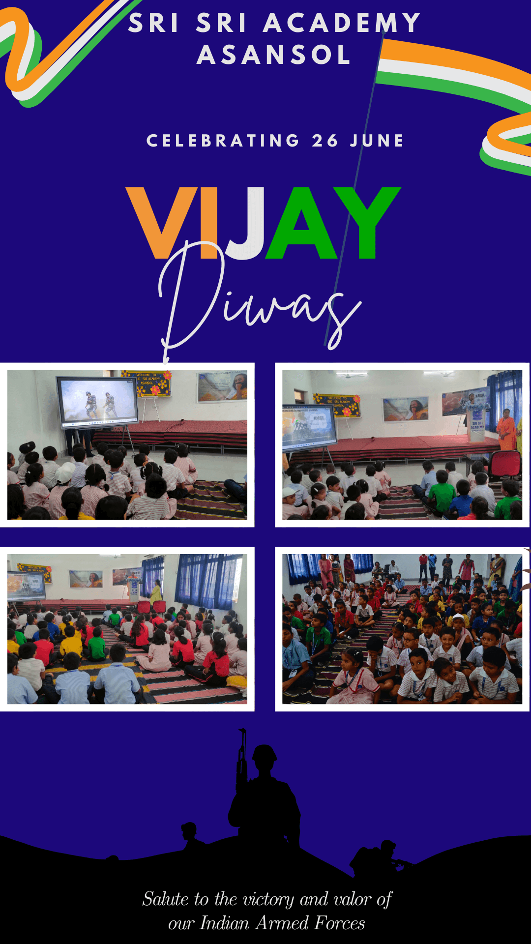 Honouring the spirit of bravery and sacrifice on Vijay Diwas. 