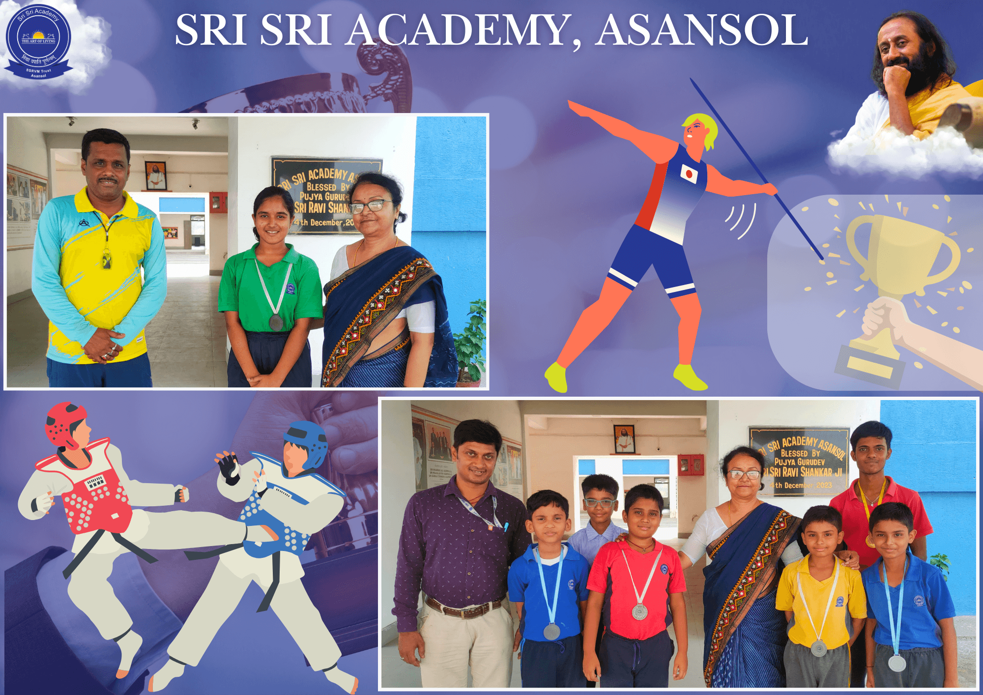 Champions in Action: Glory for Sri Sri Academy!