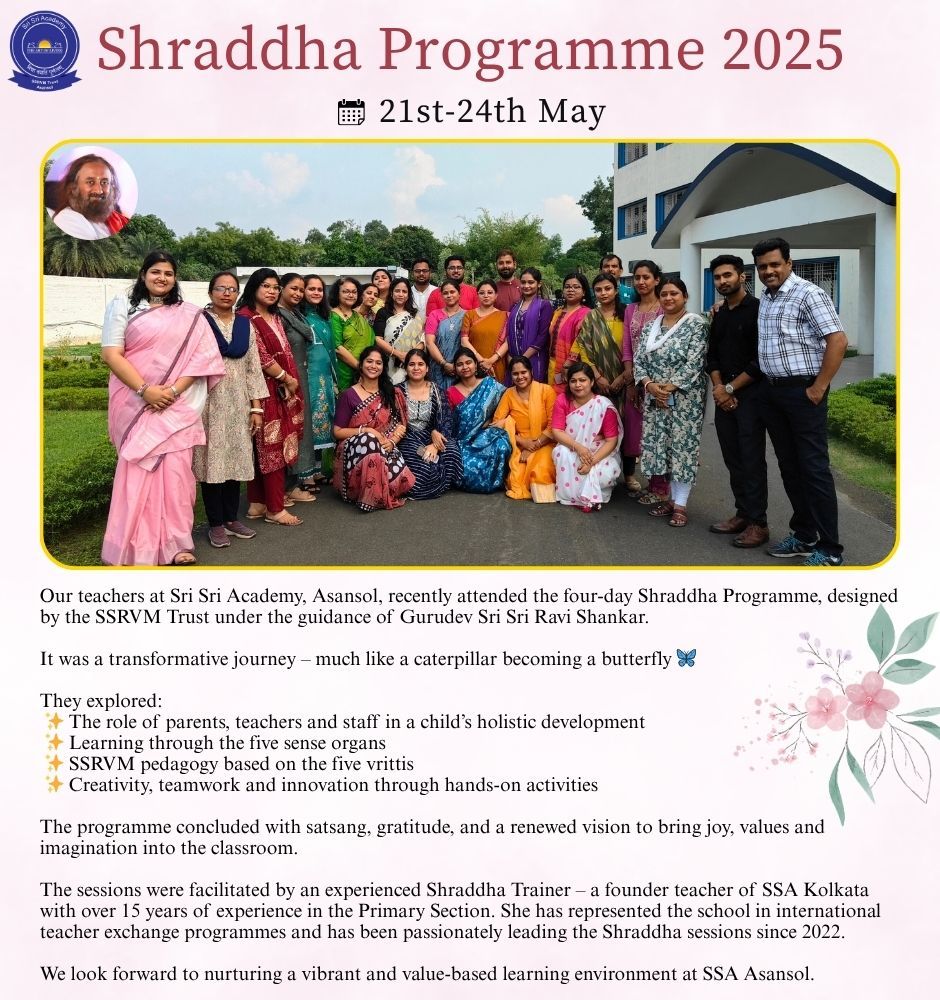 "Shraddha Program 2025”
21.05.2025 to 24.05.2025
